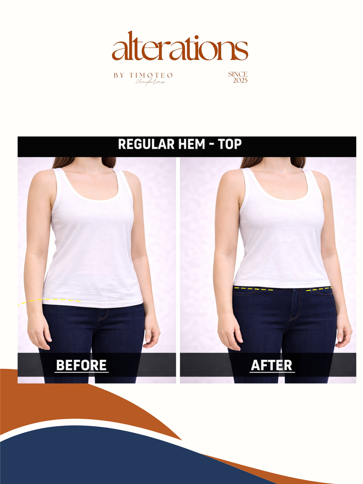 Alterations - Blouse / Shirt / Single Stitch Tops