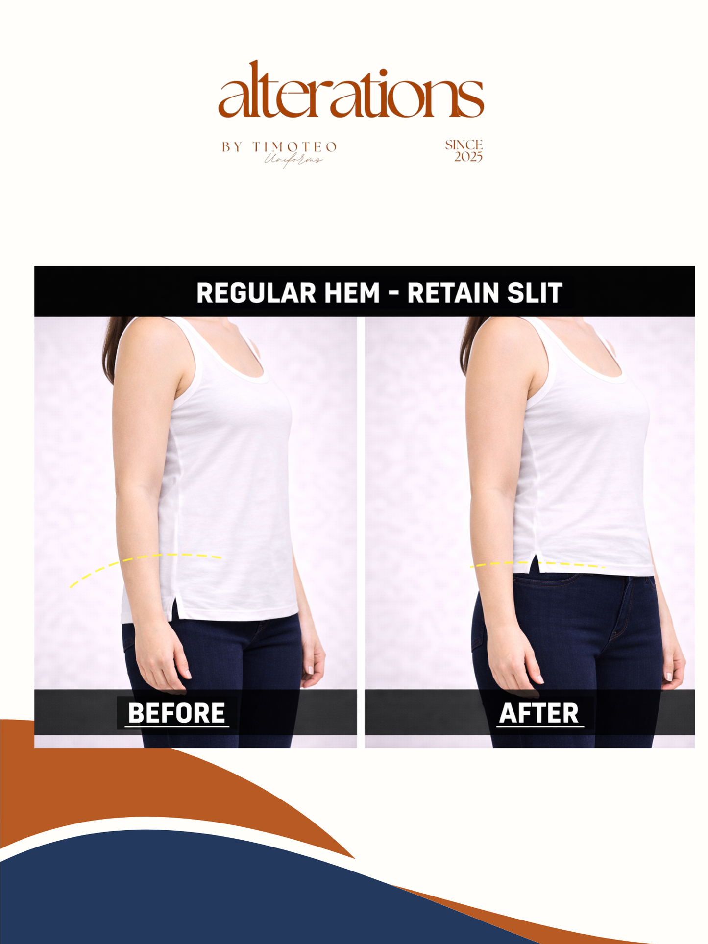 Alterations - Blouse / Shirt / Single Stitch Tops