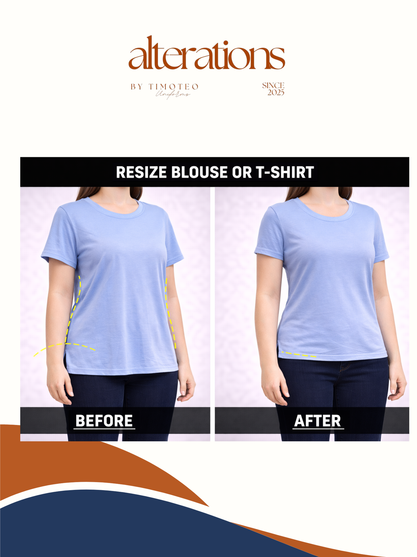 Alterations - Blouse / Shirt / Single Stitch Tops