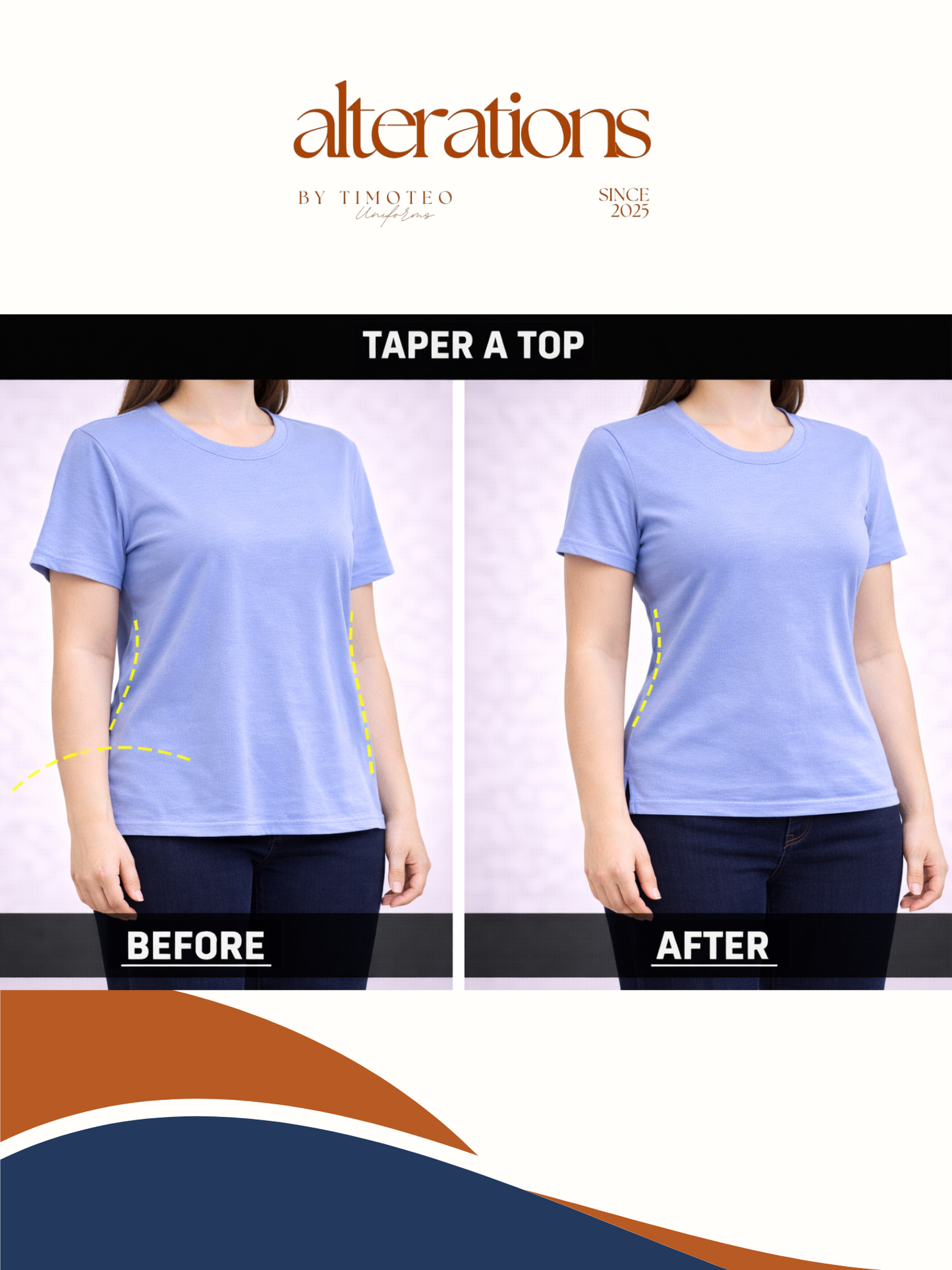 Alterations - Blouse / Shirt / Single Stitch Tops